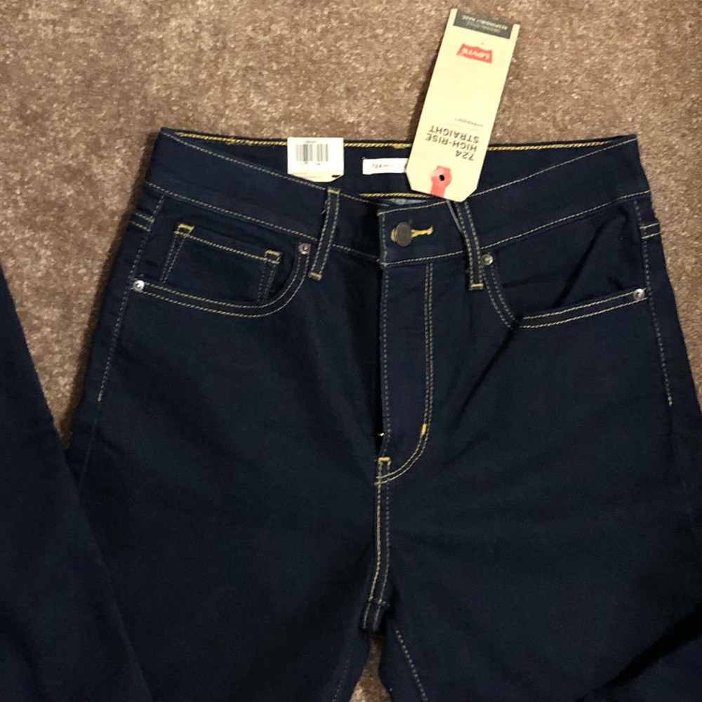Levi’s jeans, size 6, high rise, straight, brand new with tags.